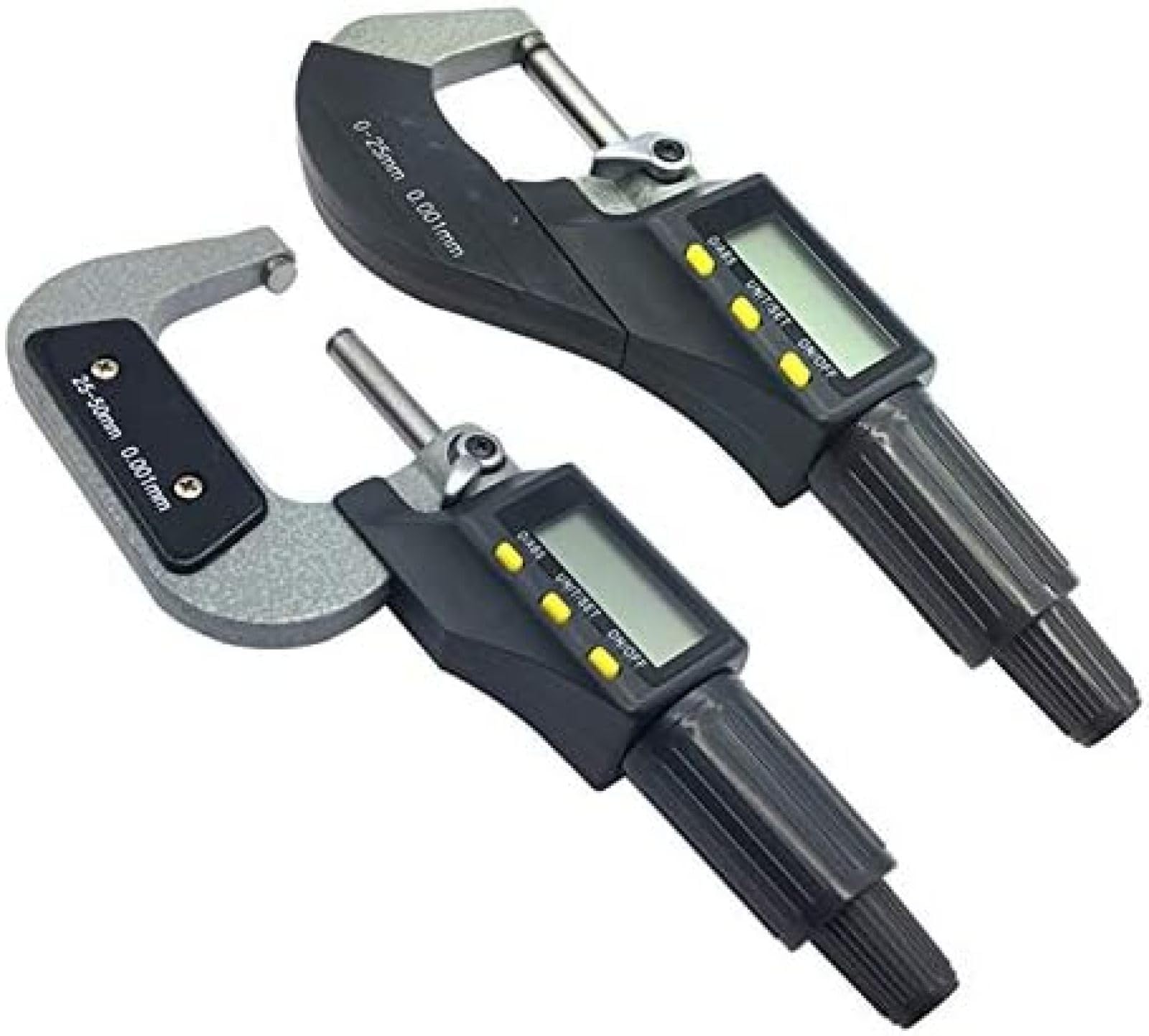 Micromètre électronique extérieur 0-25 mm 25-50 mm 50-75 mm 75-100 mm 0,001 mm Micromètre numérique Outil de mesure Micromètre numérique, 50 75 mm Standard