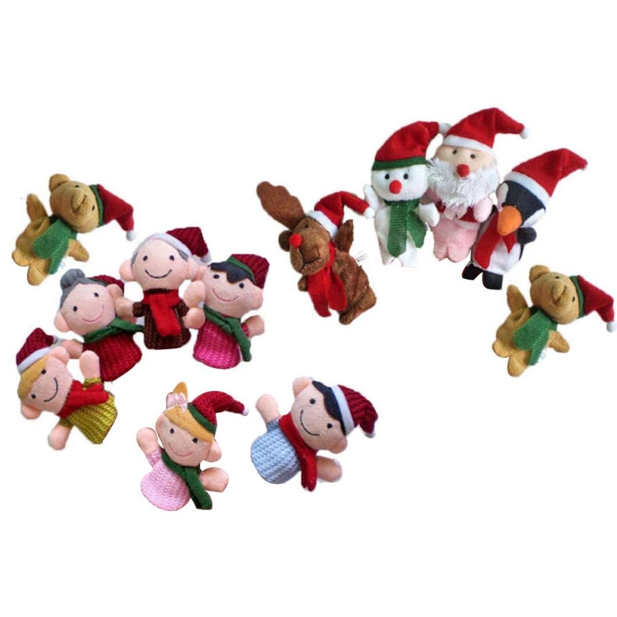 Toyvian Pz Giocattoli Di Babbo Natale Bambola Da Dito Di Natale Bambola Da Dito Per Bambini Giocattolo Di Marionette Da Dito Di Natale Marionette Da Dito Per Bambini Riempitivo Animale