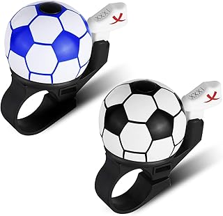 BIGTHREE 2 Pack Aluminum Bike Bell Loud Safety Ring Universal Fit for Kids Adults Bicycles Weatherproof Easy Installation