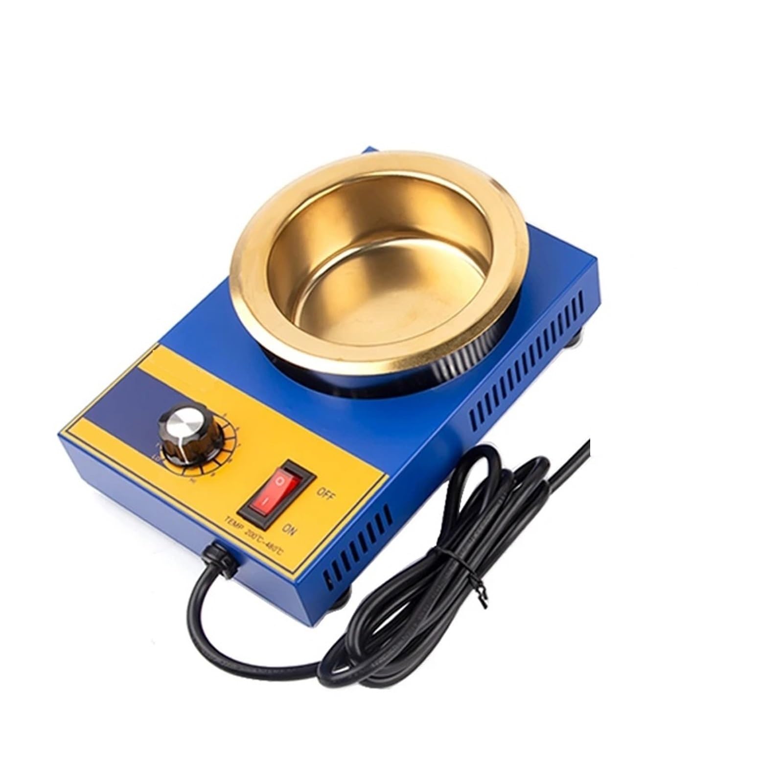 Mjfvn 300W Mini Solder Pot Tin Melting Furnace Adjustable Thermoregulation Soldering Desoldering Bath Tool(300W)