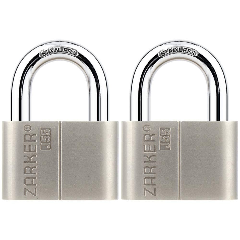 Zarker J55 keyed Alike Padlocks-ステンレス Amazon | Zarker J55 keyed Alike Padlocks-ステンレススチール