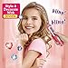 TALOOS Hair Gem Stamper Kit for Girls - Hair Accessories & Styling Tool with Reusable Shining Gems & Stamps | Creative Toys & Birthday Gift for Girls Ages 3-12