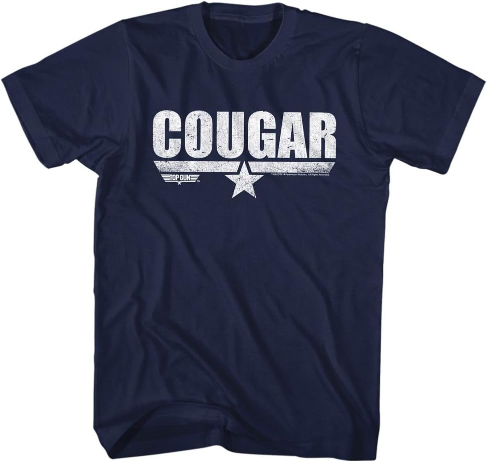 Top Gun Movie Action Drama Cougar Gray Heather Adult T-Shirt Tee