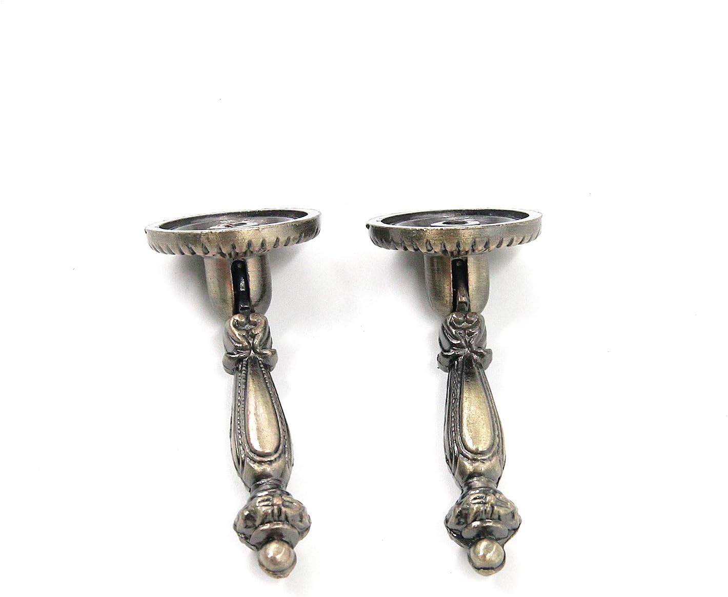 Geesatis 4 PCS Bronze Tear Drop Pull Handle Antique Drawer Cabinet Pull Handle Knobs Furniture Decorative Pull Tool with Mounting Screws, Rust Resistant, Knob Dia 1"