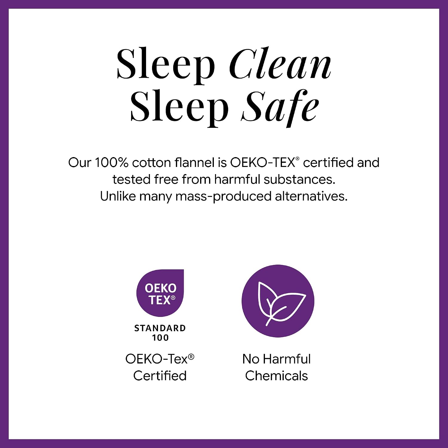 Tribeca Living Triple Brushed Soft Cotton Flannel Sheets Set, Cal King Size 170-GSM Weight Extra Deep Pocket Sheet in Solid Purple Color