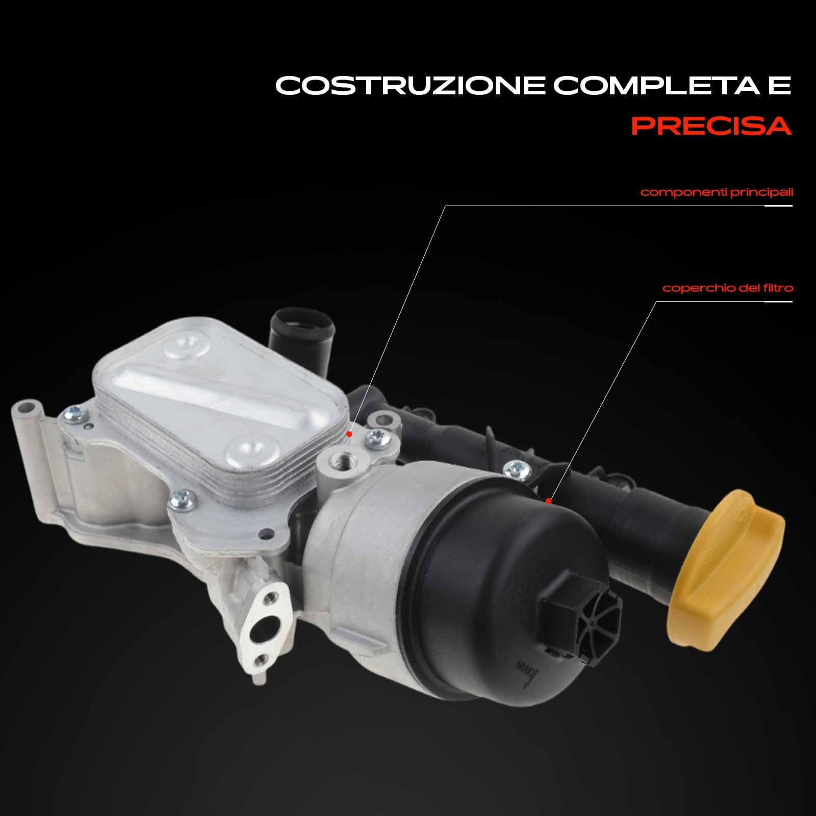 Frankberg Radiatore dell'olio olio motore raffreddato ad acqua V40602130 | Compatibile con: Idea 350, Aveo Hatchback T300, Doblo Box/MPV 223, Wagon R+ Hatchback MA, Ignis II MH, Doblo MPV 119 223