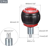 Vista 2 de uxcell Perillas de resorte de pasador de tracción Piezas de repuesto para equipo de tornillo de ajuste de altura de fitness