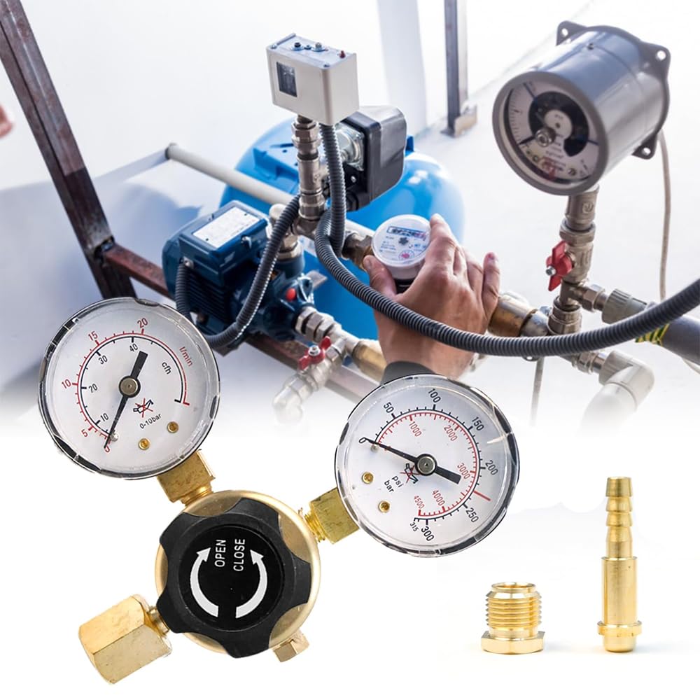 Mini Regulator Ciśnienia Gazu Regulator Ciśnienia Do 200 Bar Wykonany Z Mosiądzu Do Argonu Co2 Mieszanka 18 Mieszany Gaz Ochronny Do Tig