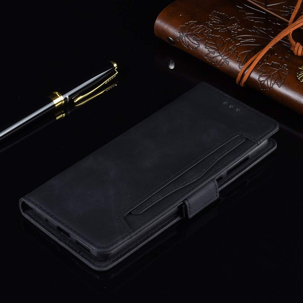 HAOYE Cover A Portafoglio Per Motorola Moto G42 - Custodia Flip In Pelle PU Con Chiusura Magnetica, Slot Per Carte E Cavalletto, Blu