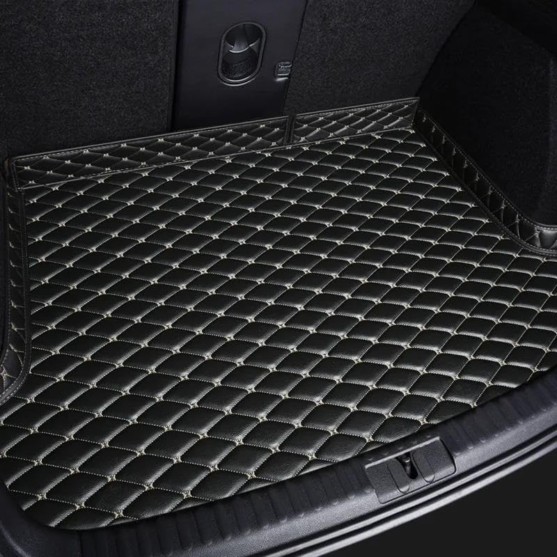 Tapis de coffre voiture personnalisé Audi A6 luxe intérieur beige noir