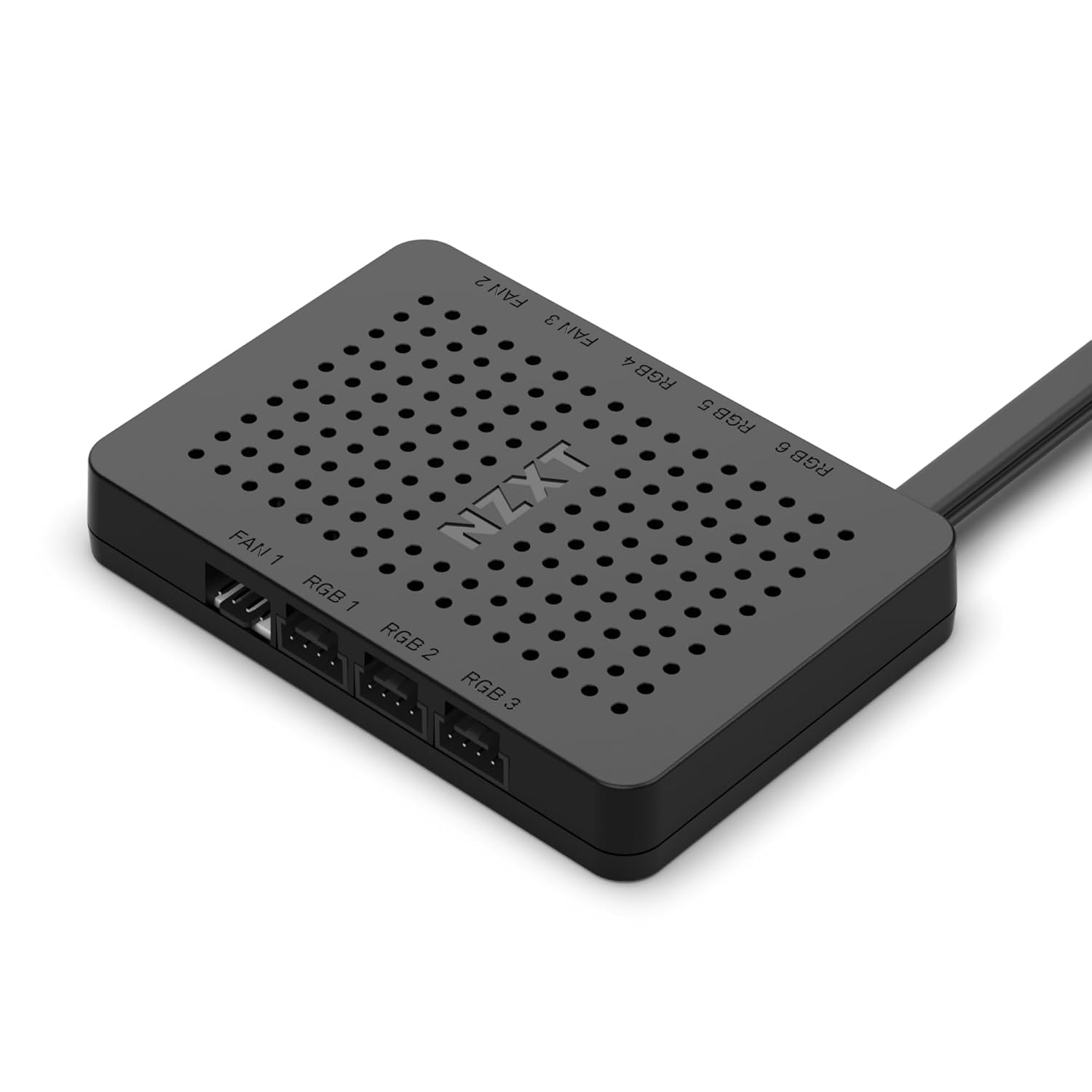 NZXT RGB & Fan Controller - AC-CRFR0-B1-6 - 6 Channels - 3 Fans - RGB Lightning Customization - Black