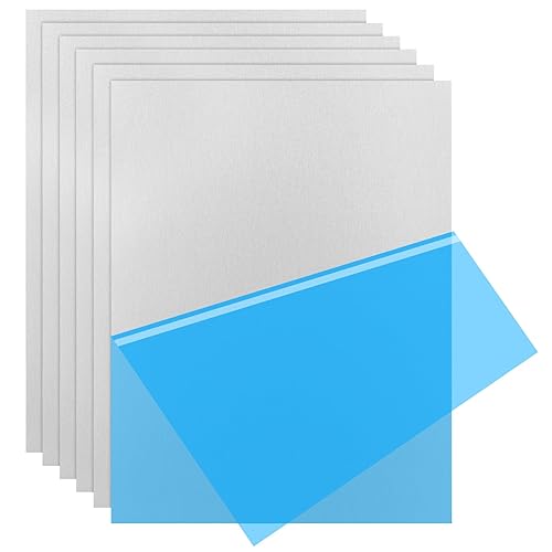 Miniatura 8 de 5052 H32 - Hoja de aluminio de 12 x 12 x 164 (0.02 pulgadas), placa de aluminio delgada plana cubierta con película protectora, placa de metal de