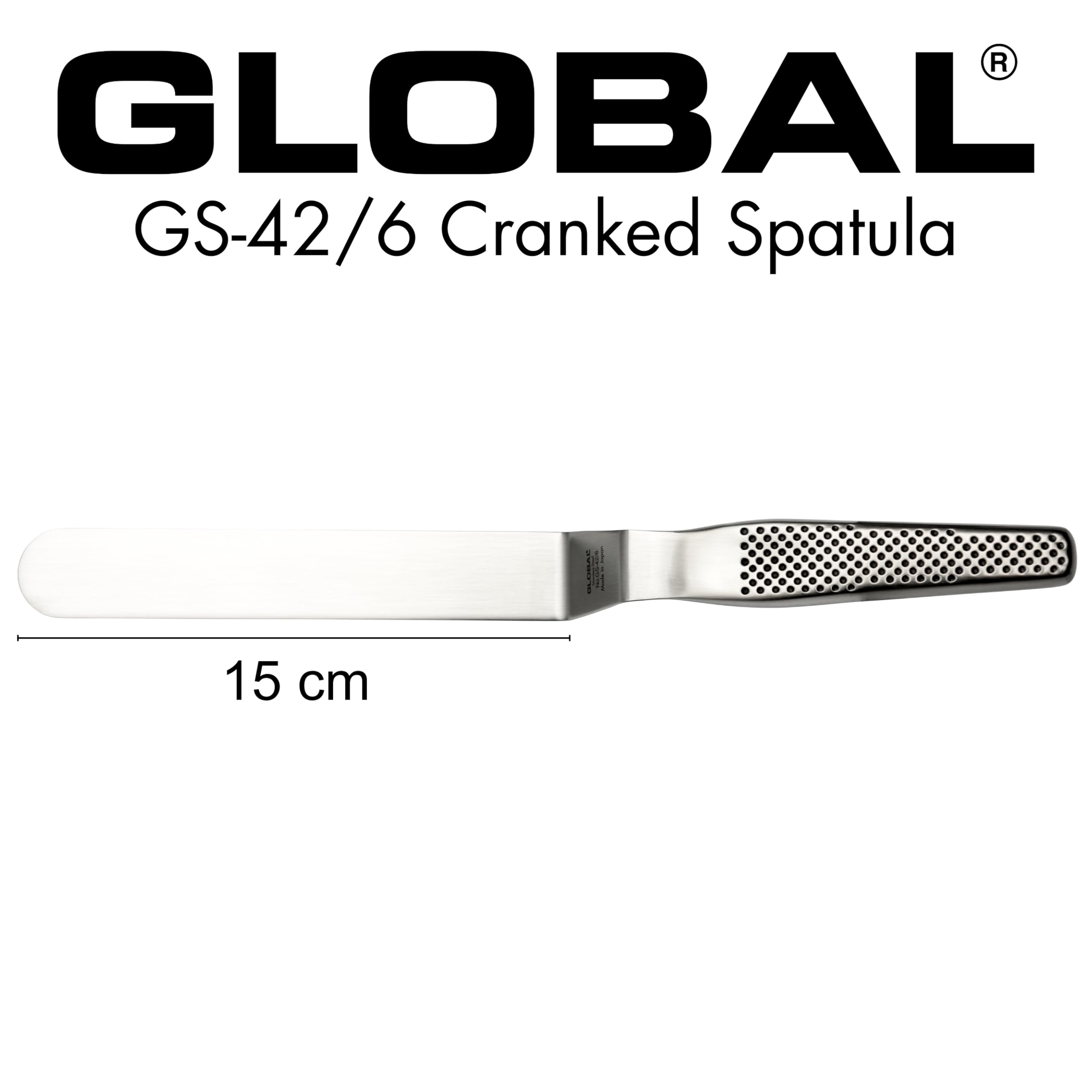 Espatula curvada, 15cm, Global, GS-42/6