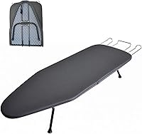 Vista 1 de Tabla de planchar compacta y plegable, con soporte para plancha y cubierta resistente al calor, mini tabla de planchar portátil antideslizante