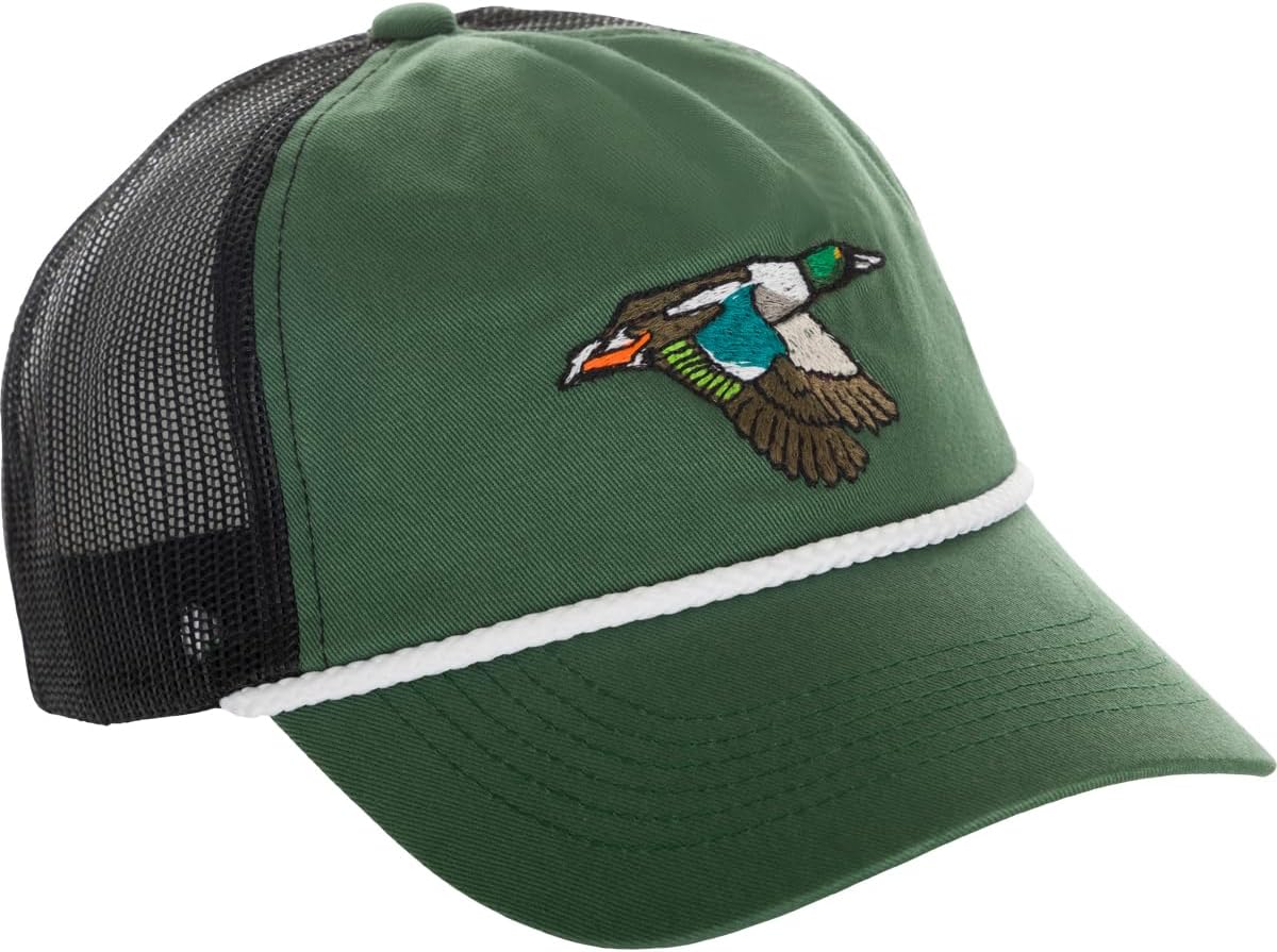 Drake Waterfowl Retro Duck Patch Cap, Drake Embroidered Duck, Rope Hat (US, Alpha, One Size, Shoveler)