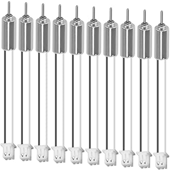 10 Pcs Coreless Motor DC 4.5 V 4 mm   8 mm 32250 RPM Vibration Micro Hollow Cup Motor for Toy, Model Aircraft, Electric Toothbrush, Mini Fan, for Test, DIY
