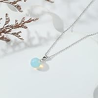 Vista 35 de Natural Jade Necklace for Women Sterling Silver Adjustable Handmade Green Jade Pendant Necklaces Healing Crystal Necklace Good Luck Gift for Her