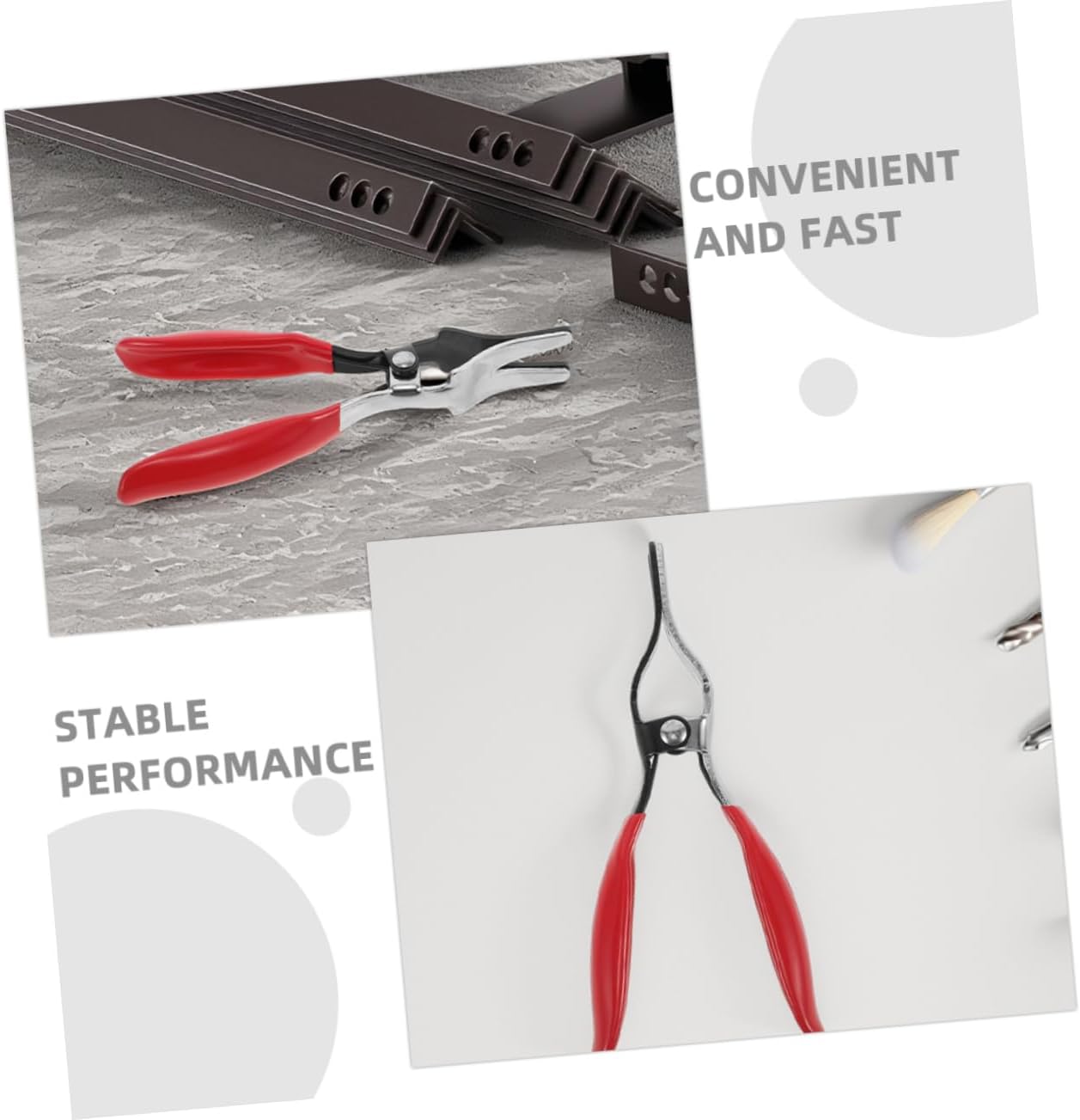 2pcs Hose Removal Pliers Set Automotive Fuel Line Tool Quick Disconnect for Fuel and Radiator Hoses for Car and Motorcycle Repair