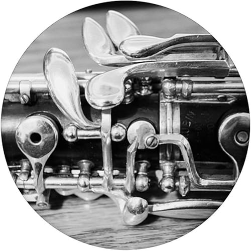 Miniatura 3 de Regalo para músicos con llaves de óboo de color plateado y negro  PopSockets Grip y soporte para teléfonos y tabletas