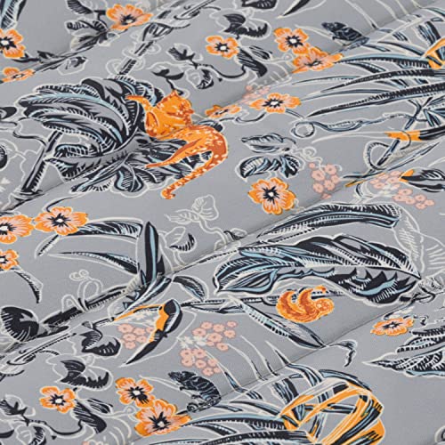 Vera Bradley By Classic Accessories Water-Resistant Quilted Hammock, 78 X 51 Inch, Rain Forest Toile Gray/Gold #TOP2
