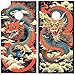 Cornhole Board Wraps and Decals for Boards Set of 2 Skins Professional Vinyl Covers Sticker - Fantasy Cornhole Decal for Boards Covers Sticker Cornhole Vinyl Wraps (Japanese Dragons)