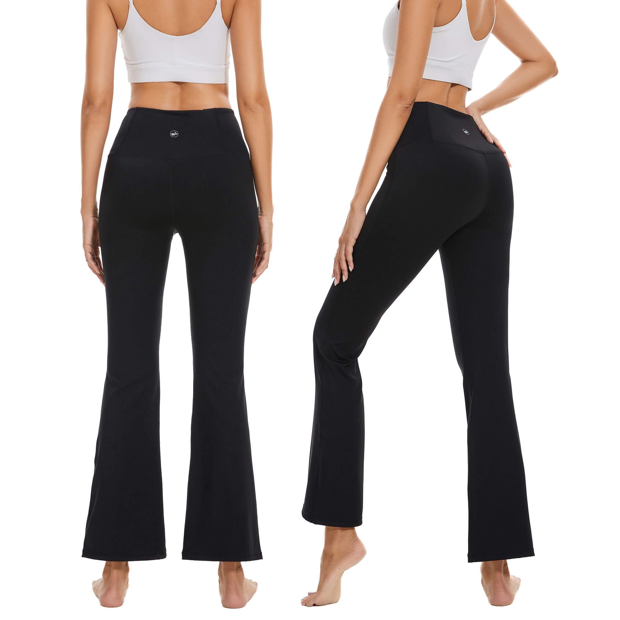 adorence Pantaloni Yoga Donna High Waist, Pantaloni a Zampa Donna Eleganti, Flare Leggings Elasticizzati per Fitness e Casual
