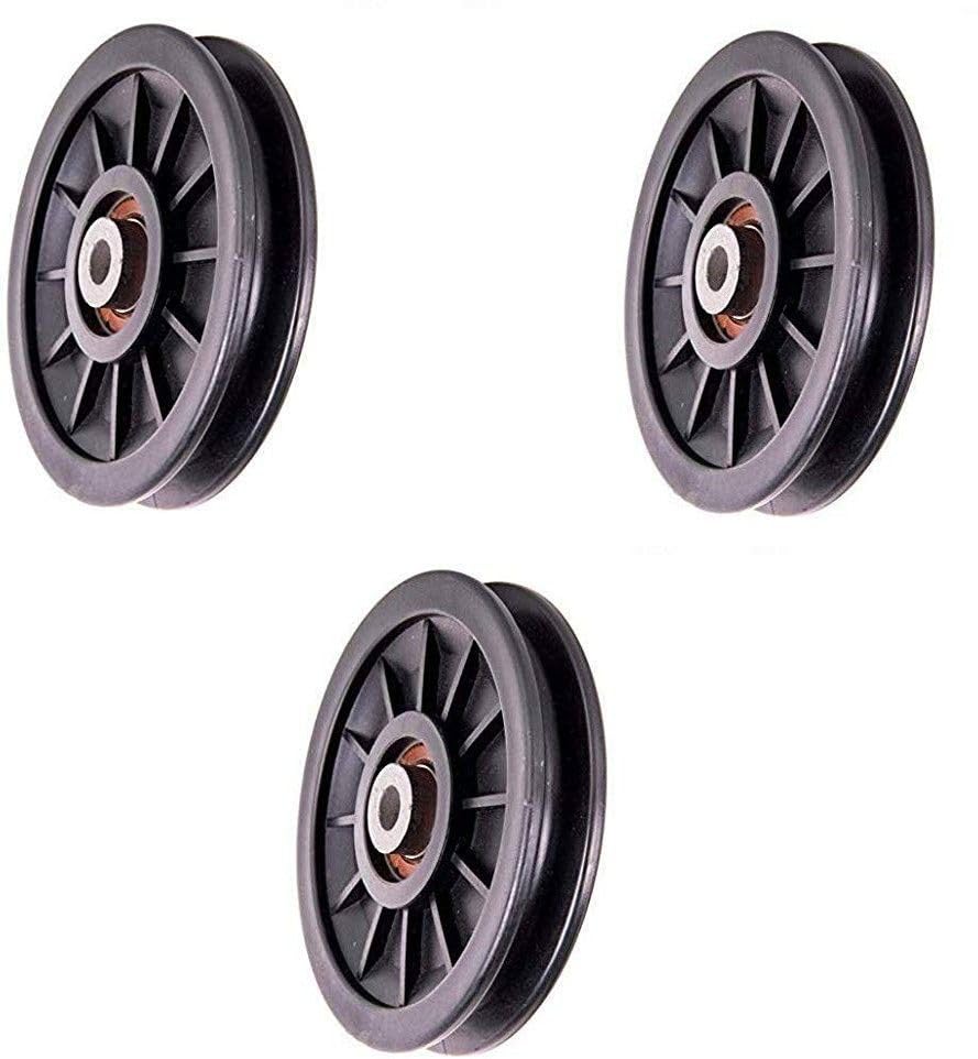 Exercise Machine Attachments Gym Pulley 3-inch (Black) Pack of of 3 Multi-Training Bar ()-image-16