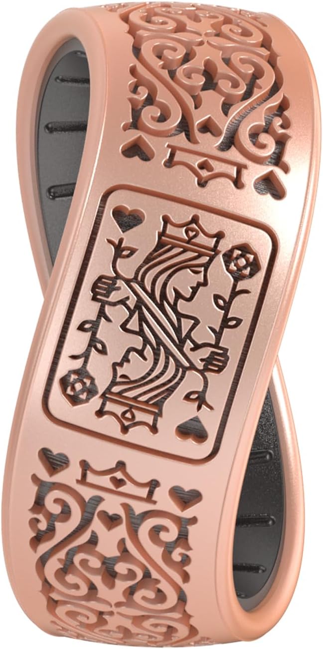 Enso Rings Etched Classic Silicone Rings - Endless Love Collection - Comfortable and Flexible Design - Image 3