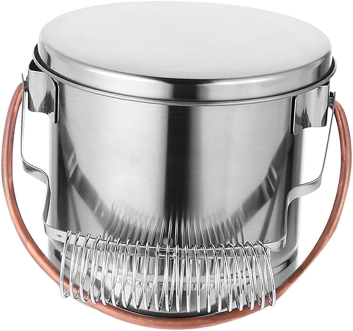 LIFKOME 1pc Stainless Steel Brush Cleaner Brush Washer Painting Wash Tank for Artists and Removable Strainer