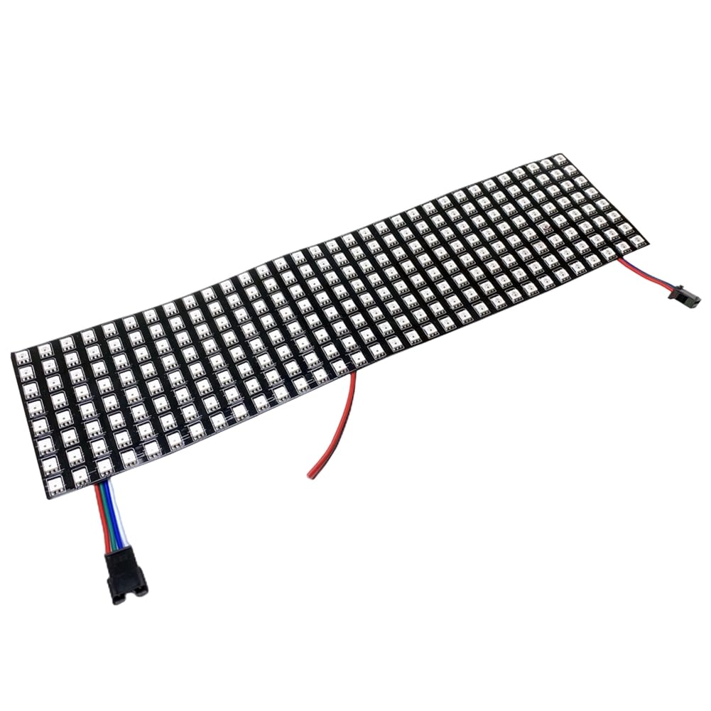 UDSKNV[KSL Flexible LED Panel WS2812 Flexible LED Screen Individually Addressable Lights DIY LED Display SMD 5050 LED Module 8x32cm