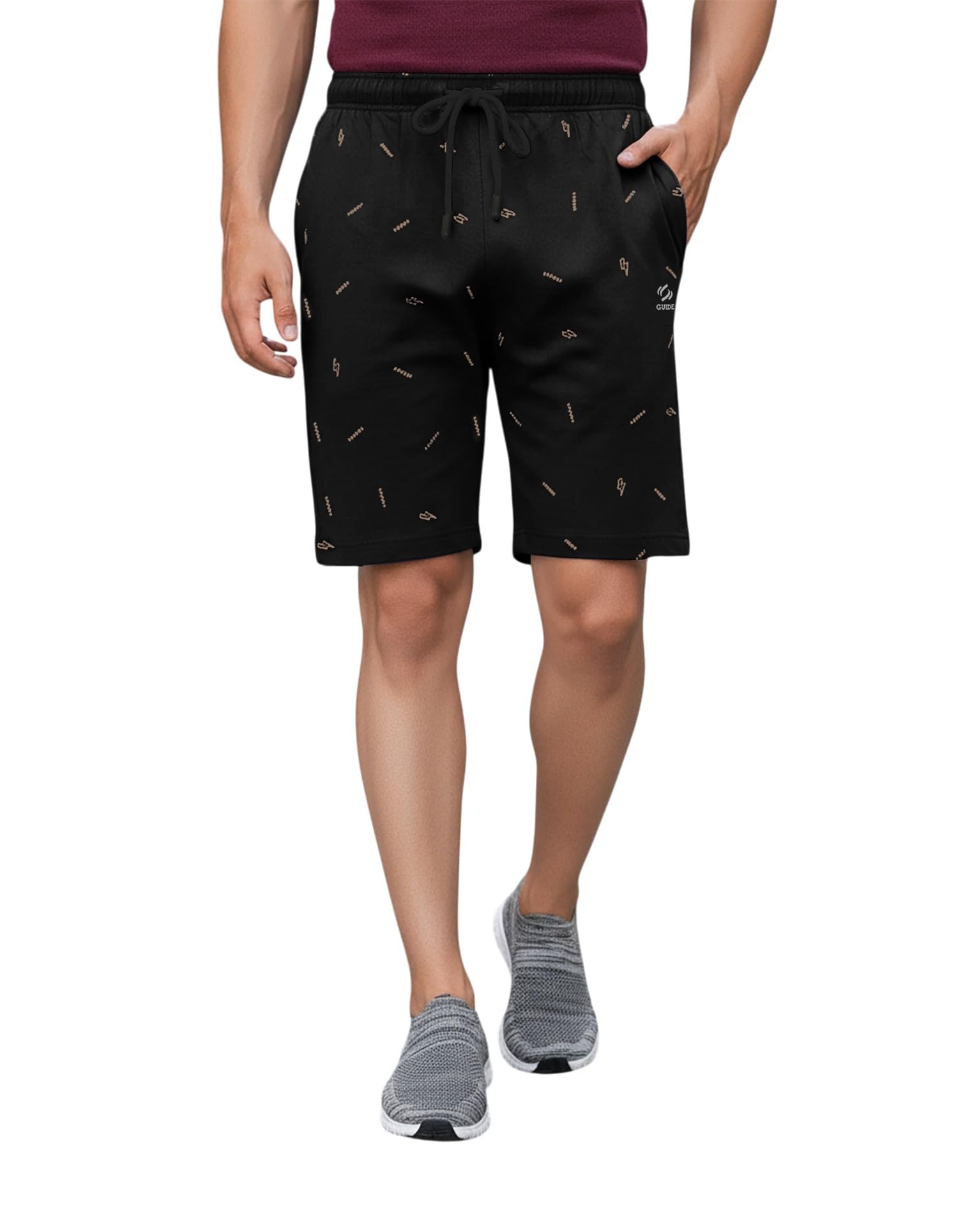 guide Men's Regular Fit Printed Shorts-picture-31
