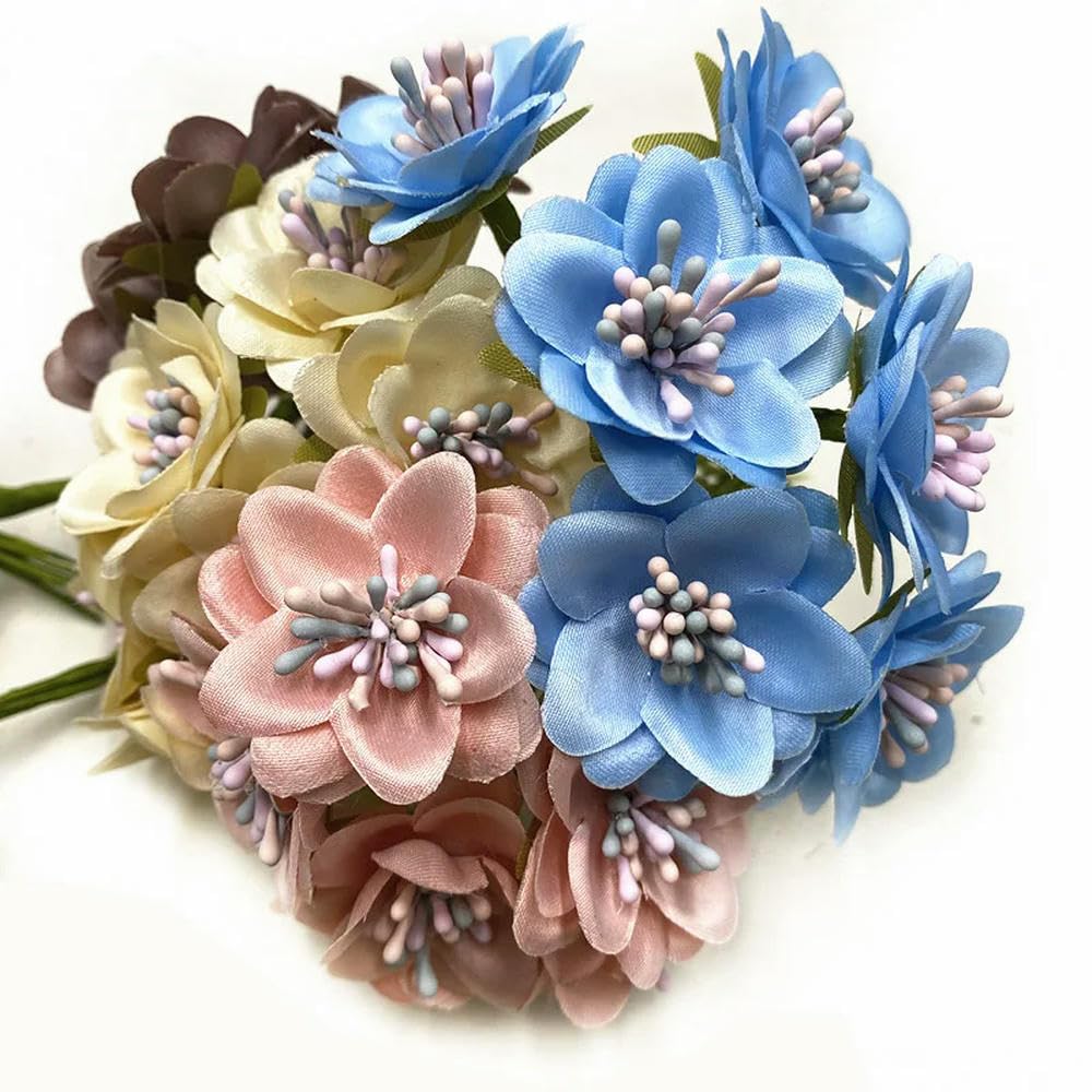 900 Pièces Fleur étamine Perle étamine Pistil Bouquet Artificiel Double Extrémité Mini Fleur