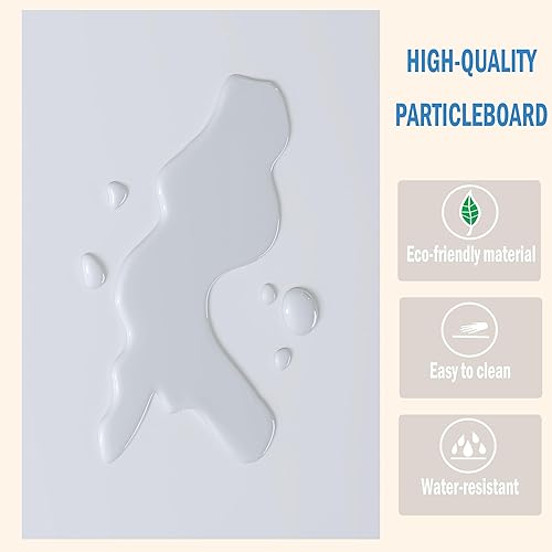 Miniatura 6 de Mesa auxiliar estrecha, mesa auxiliar grande para sofá, mesita de noche de granja con estante de almacenamiento, mesita de noche delgada para sala