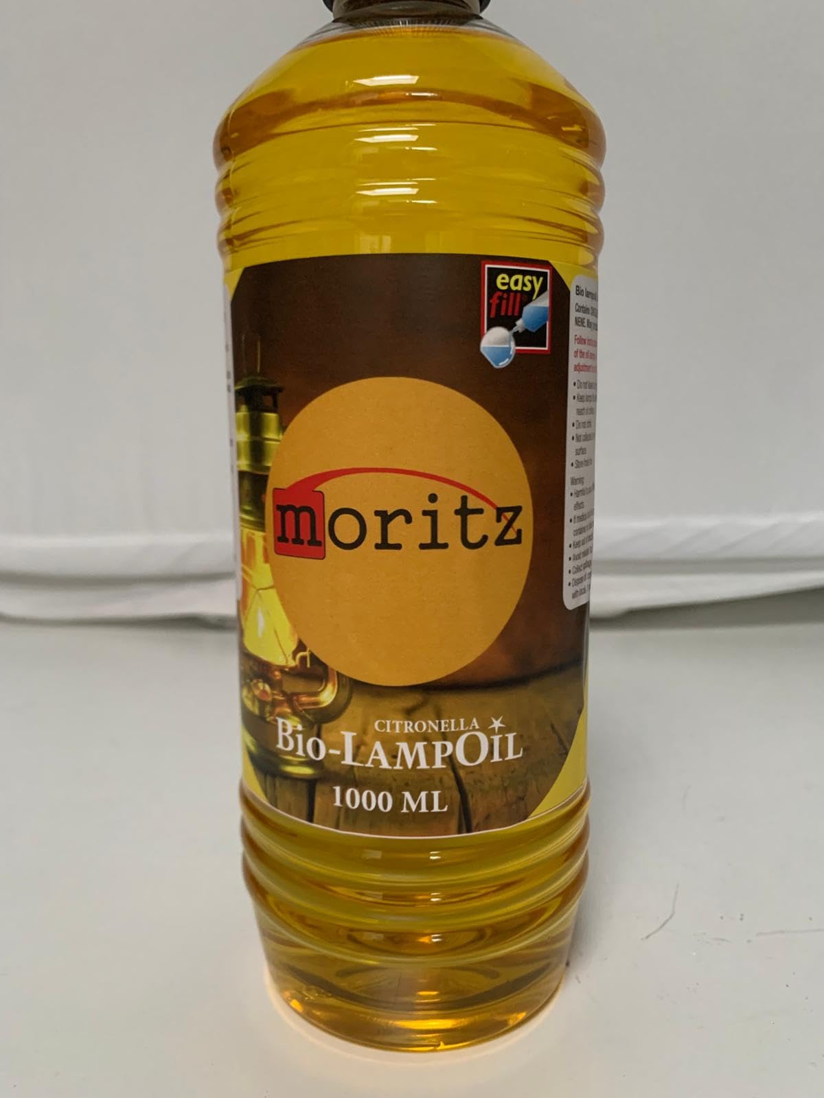 Moritz Lot de 4 flacons d'huile bio pour lampe à la citronnelle 1000 ml