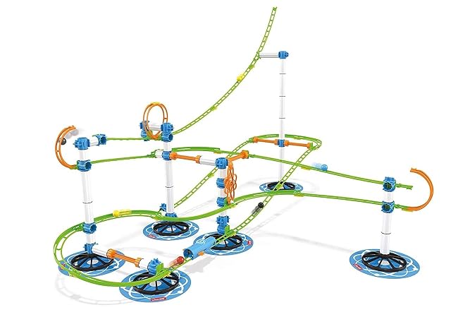 Quercetti - 6600 Skyrail Evolution Ottovolante, Pista para canicas