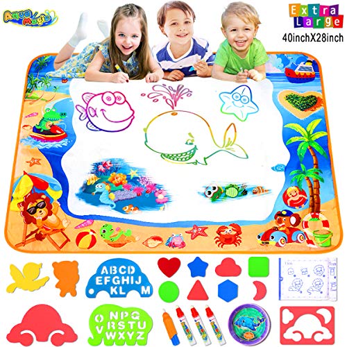 Hommate Water Doodle Mats Drawing Mat Multicolor Large Size 40 x 28 Inch