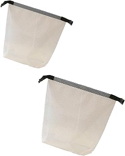 2 bolsas de aseo portátiles resistentes al agua para maquillaje, viajes, cosméticos, viajes, para mujer, Color blanco, Talla única
