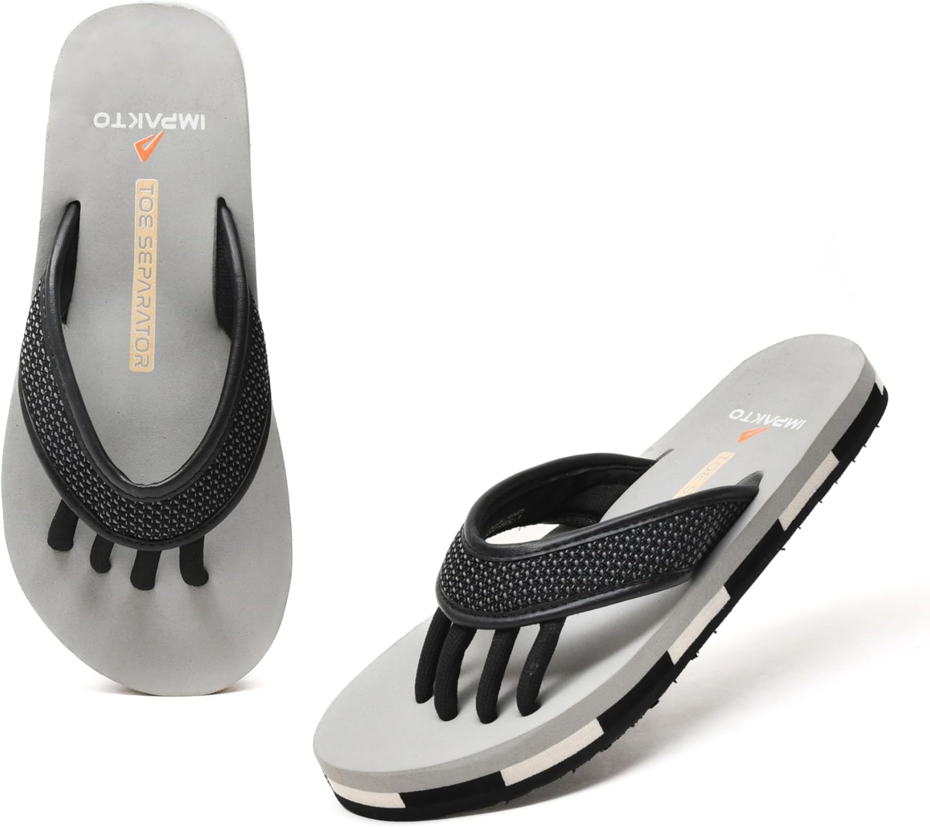 - 5 Finger Slippers for Men | Lightweight & Flexible Flip Flop | Toe-Alignment & Quick Drying | Skid-Resistant & Comfortable Bouncy Sole | Summer Chappal for Indoor & Outdoor