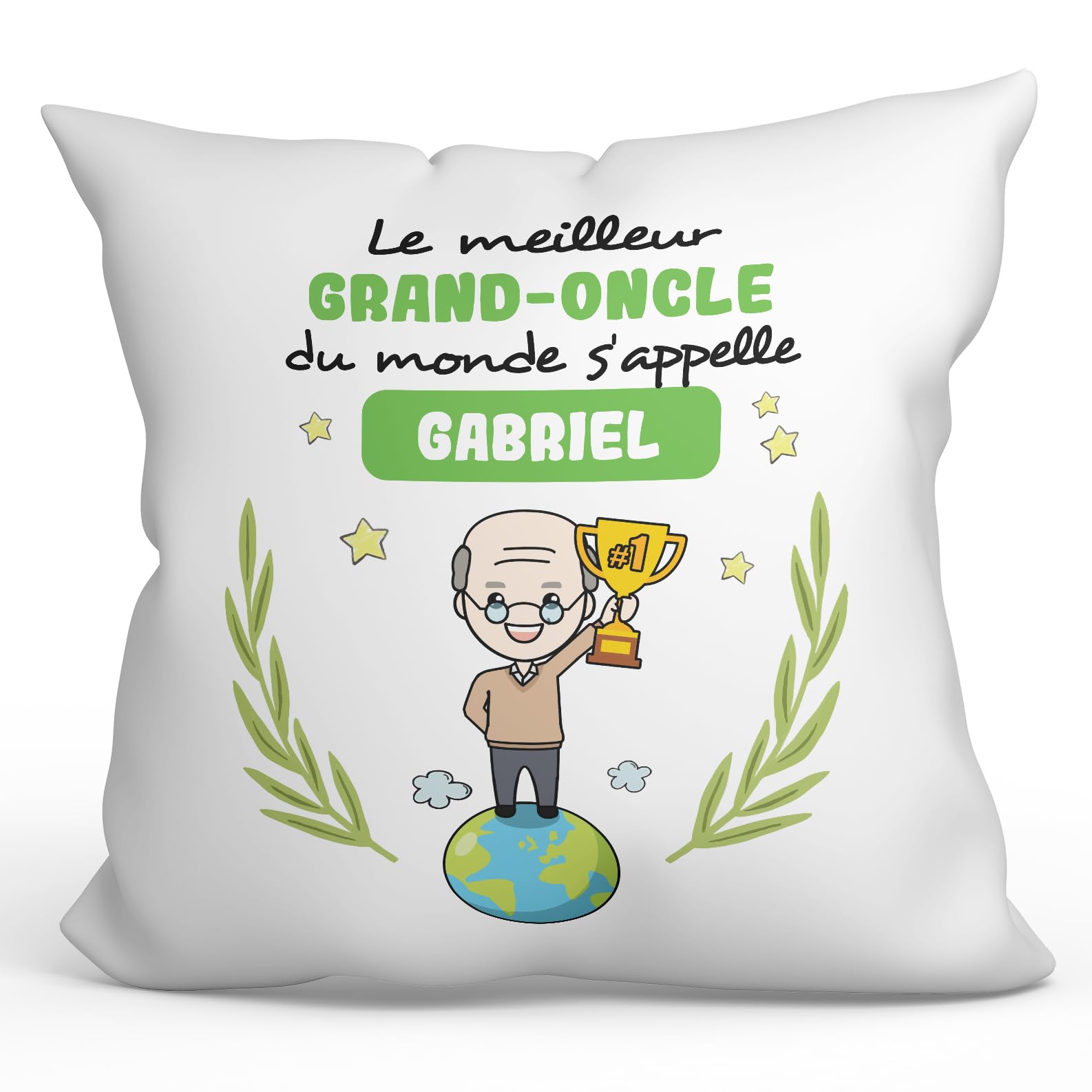 Mugffins Cuscino PERSONALIZZABILE NOTAIA donna - In francese - Meilleur