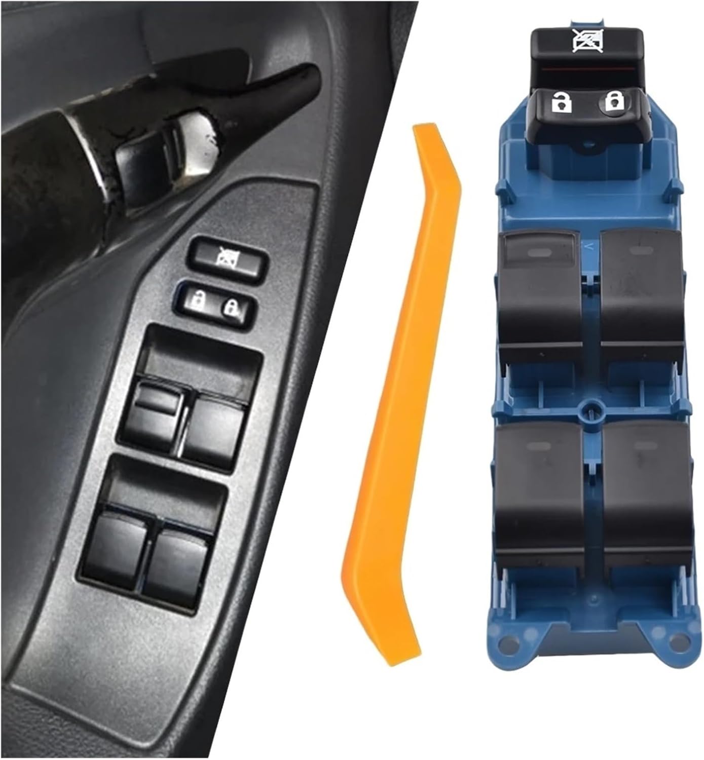 Compatible with Toyota Avensis Verso Camry Prius 2009-2018 Front Left Power Window Master Lifter Switch Button 84040-05020 8404005020