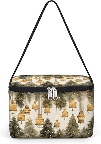 Miniatura 1 de Interesting The Christmas Theme Insulated Lunch Bag Women Reusable Lunch Tote Square Meal Bag for Adults Men Cooler Lunch Box for Work Travel Picnic