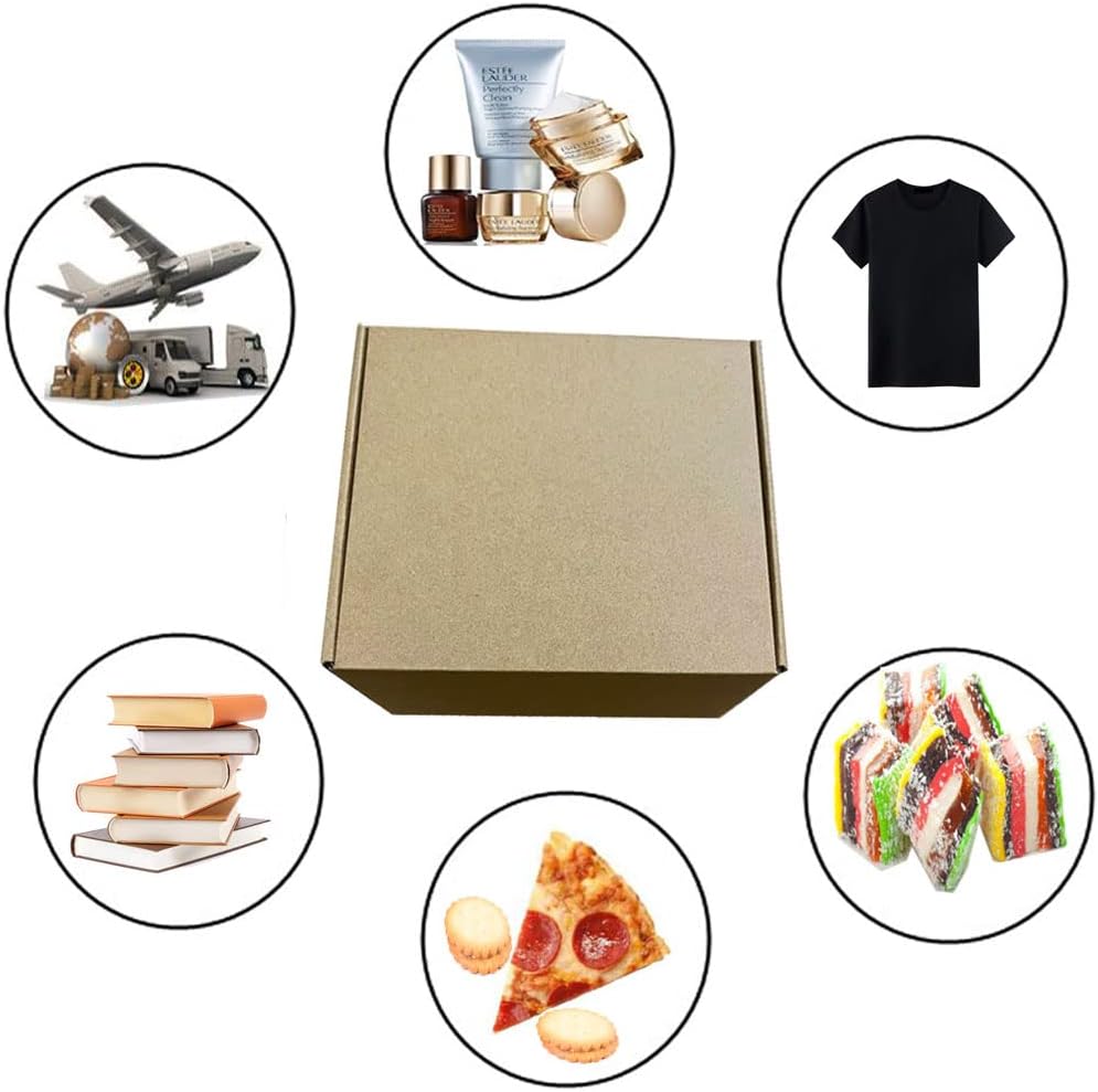 Shipping Boxes 9x9x4 inch Pack of 20，Livejun Brown Corrugated Cardboard Box Mailer Boxes for Packaging Small Business Shipping