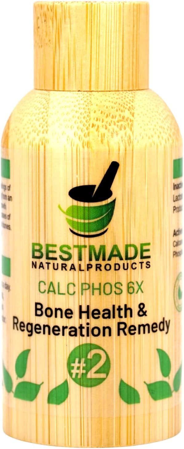 Bestmade Natural Products Calcarea Phosphorica 6X - Bone Health Supplement, Natural Bone Regeneration & Healing, Effective for Calcium Absorption & Recovery Support, No Side Effects, 350 Pellets