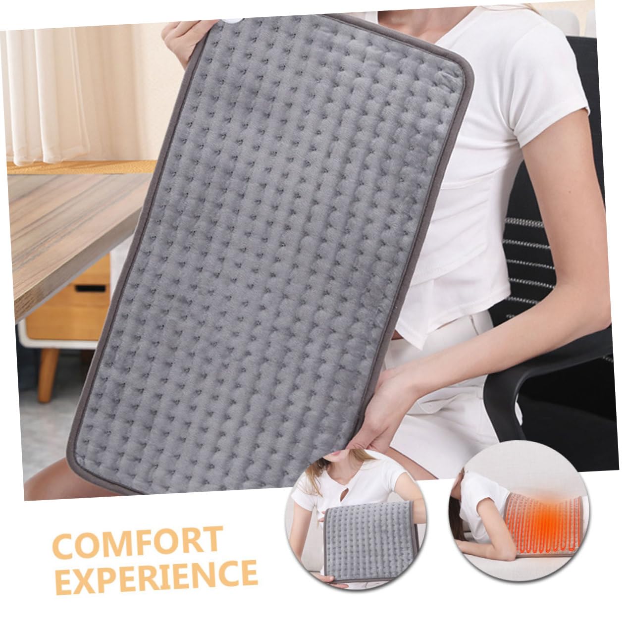 PACKOVE Almohadilla Térmica Eléctrica Para Mujeres Cólicos Menstruales Calentador Pies Almohadilla Espalda Calefactor