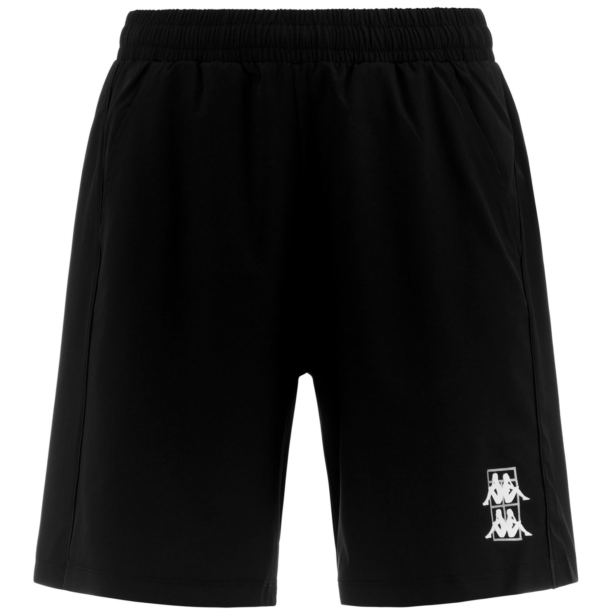 Kappa - Pantaloncini Sportivi, Uomo, Nero, Poliestere, Padel, Kombat Padel Fivio, Taglia: 2XL
