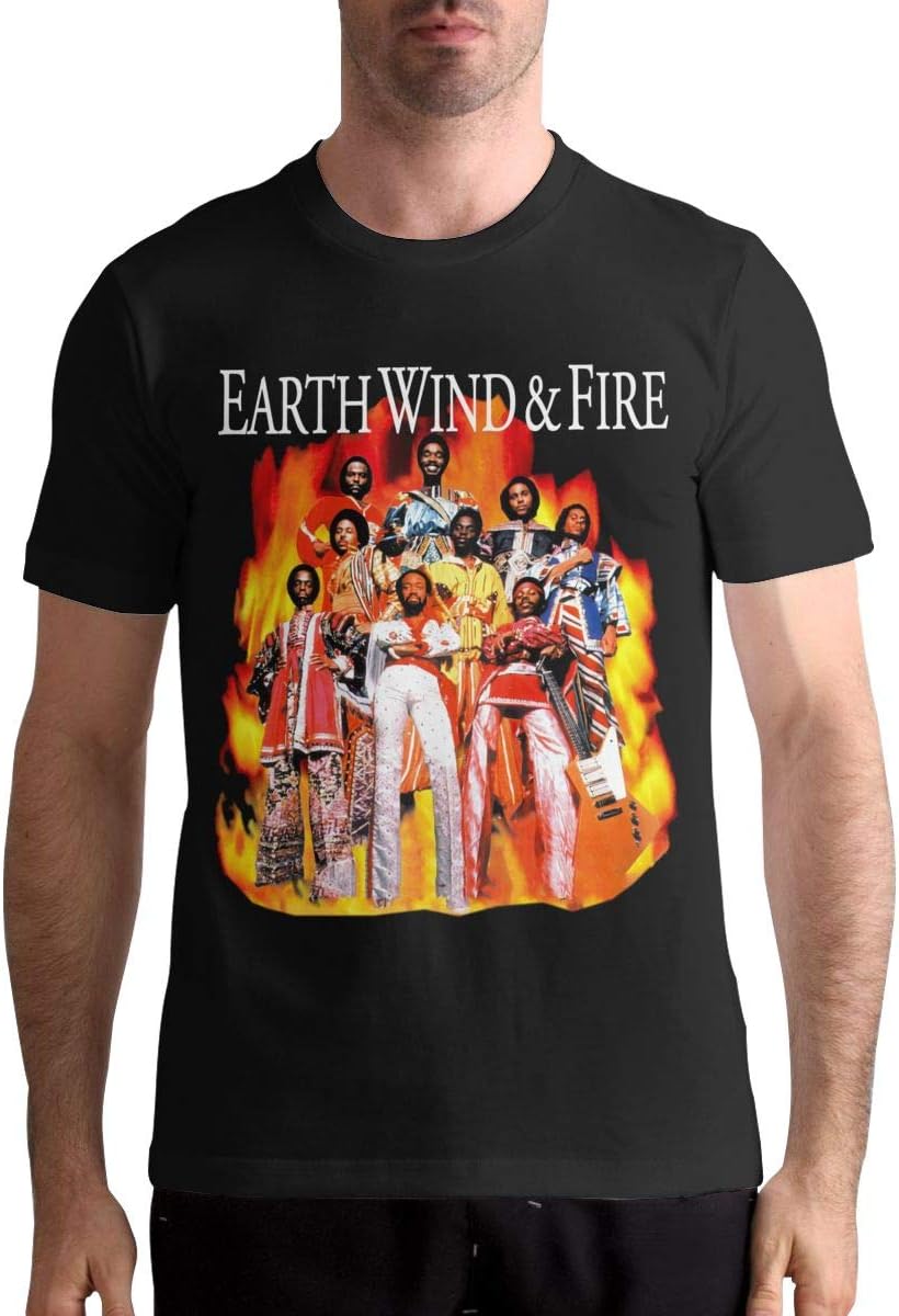 Earth Wind & Fire T Shirt Men's Casual Personality Fashion Short Sleeved Shirt