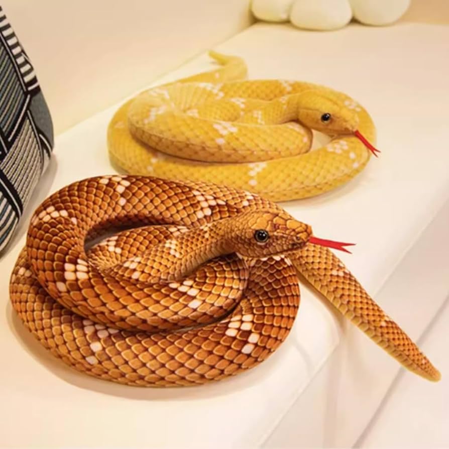 Amazon | yousyu スネーク ぬいぐるみ リアルなアナコンダへびの