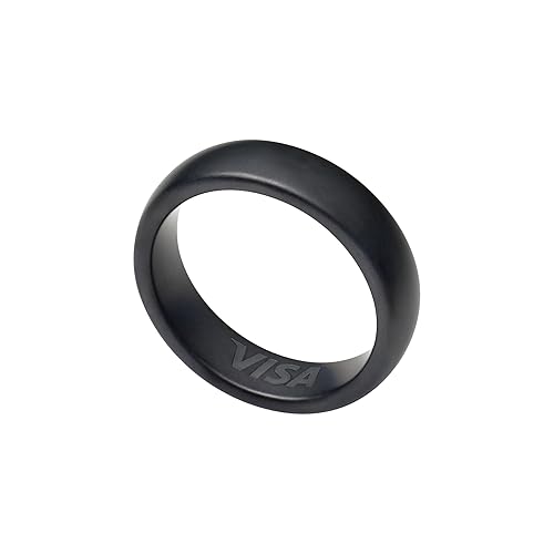 EVERING (エブリング) 決済できるスマートリング 紛失保証 18サイズ品揃え (US規格) 充電不要 NFC (TypeA) 生活防水 (5気圧防水) アプリでワンタップで一時停止可能 サイズ交換・返品不可 6.5 マットブラック