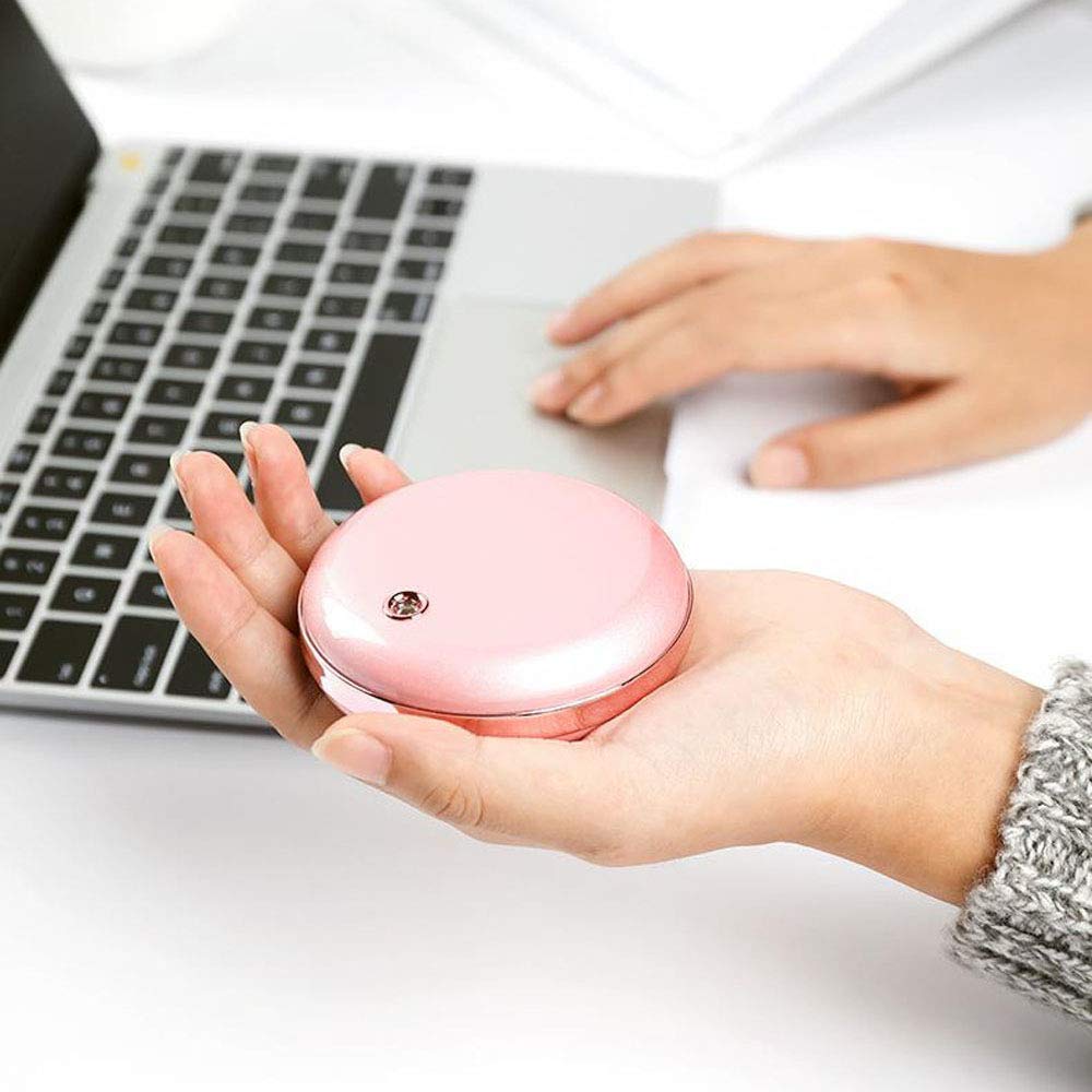 Scaldamani Ricaricabile Power Bank, Micro Carving Projection USB Scaldamani a Doppio Lato Scaldamani Elettrico Power Bank