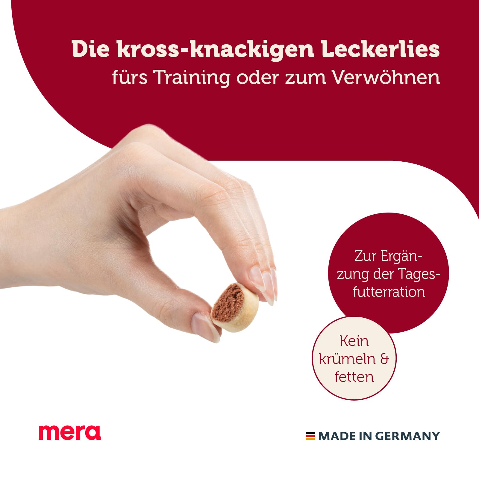 Mera Bakery Snacky Mix, friandises pour Chien pour l'entraînement ou comme collation, friandises pour Chiens à Base d'ingrédients naturels, Biscuits pour Chien cuits délicatement (10 kg)
